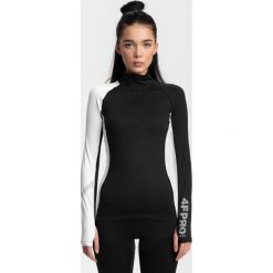 Bluza funkcyjna damska 4FPro Skirunning BLDF401 - czarny. Czarne bluzy damskie 4f, na zimę, s, bez wzorów, z dzianiny, bez rękawów, bez kaptura. Za 149,99 zł.