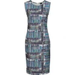 Bluza z kapturem bonprix czarno-lazurowy. Czarne sukienki damskie bonprix, s, w paski, z kapturem, bez rękawów, z kapturem. Za 89,99 zł.