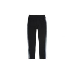 Spodnie damskie legginsy z kieszeniami, z lampasami gładkie. Czarne legginsy TXM. Za 29,99 zł.