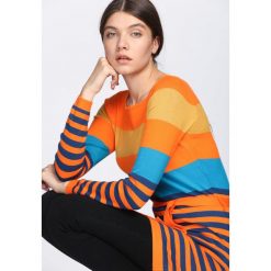 Pomarańczowa Tunika Summer Air. Brązowe tuniki damskie Born2be, na jesień, l. Za 29,99 zł.