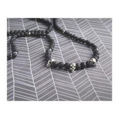 Naszyjnik MĘSKI :: black LAVA & skulls :: LONG. Czerwone naszyjniki męskie kaktusia. Za 159,00 zł.