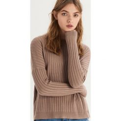 Sweter z guzikami - Kremowy. Białe swetry klasyczne damskie marki Sinsay, l. Za 59,99 zł.