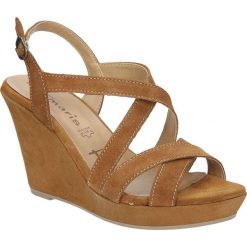 Sandały tamaris 1-28362-26. Czerwone sandały damskie Tamaris, bez wzorów, ze skóry, klasyczne, bez obcasa, bez zapięcia. Za 259,99 zł.