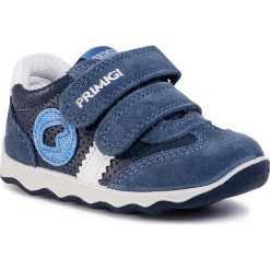 Sneakersy PRIMIGI - 5352922 Azzu. Niebieskie trampki chłopięce Primigi, bez wzorów, ze skóry, na rzepy. Za 239,00 zł.