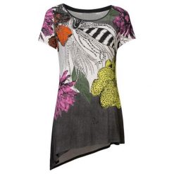 Desigual Koszulka Damska Ts Sioux M Czarny. Czarne t-shirty damskie marki Desigual, m, z asymetrycznym kołnierzem. Za 229,00 zł.