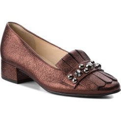 Półbuty HÖGL - 6-103521 Darkplum 8100. Pomarańczowe półbuty damskie HÖGL, bez wzorów, ze skóry, bez obcasa, na płaskiej podeszwie, bez zapięcia. W wyprzedaży za 399,00 zł.