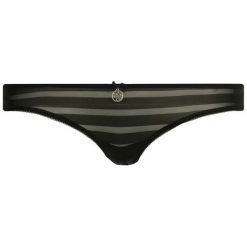 Figi klasyczne Guess O92E17 MC02R. Czarne figi damskie Guess, xs, z aplikacjami. W wyprzedaży za 69,00 zł.
