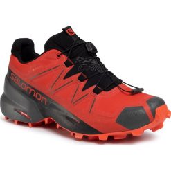 Buty SALOMON - Speedcross 5 Gtx GORE-TEX 407965 Valiant Poppy/Black/Cherry Tomato. Czerwone buty sportowe męskie Salomon, z tworzywa sztucznego, bez zapięcia, do biegania, salomon speedcross, gore-tex. W wyprzedaży za 489,00 zł.