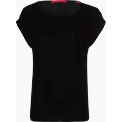 S.Oliver Casual - T-shirt damski, czarny. Czarne t-shirty damskie marki s.Oliver Casual, s, bez wzorów, casualowe, bez kołnierzyka. Za 89,95 zł.