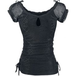 Banned Alternative Spider Koszulka damska czarny. Czarne koszulki damskie marki Banned Alternative, xl, w koronkowe wzory, z koronki, bez kołnierzyka, bez rękawów. Za 164,90 zł.