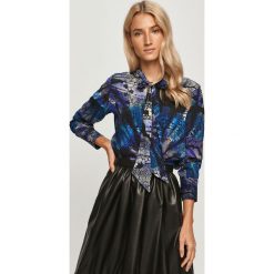 Desigual - Bluzka. Niebieskie bluzki damskie Desigual, na co dzień, s, bez wzorów, z wiskozy, casualowe, bez kołnierzyka, z długim rękawem. Za 399,90 zł.
