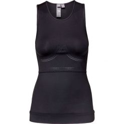 Top ADIDAS BY STELLA McCARTNEY FITSENSE+ TANK. Czarne topy damskie adidas by Stella McCartney, bez wzorów, ze skóry, bez kołnierzyka. W wyprzedaży za 227,00 zł.