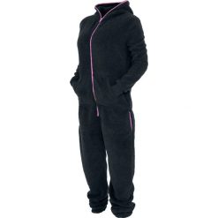Kombinezony damskie: Urban Classics Ladies Teddy Jumpsuit Kombinezon czarny
