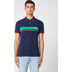 Wrangler Polo Koszulka Niebieski. Niebieskie podkoszulki męskie Wrangler, xxl, bez wzorów, z bawełny, bez rękawów. Za 206,95 zł.