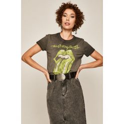 Medicine - T-shirt Music Wall. Szare bluzki damskie MEDICINE, s, z nadrukiem, z bawełny, z okrągłym kołnierzem. Za 69,90 zł.