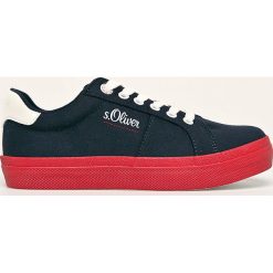 S. Oliver - Tenisówki. Niebieskie trampki i tenisówki damskie S.Oliver, bez wzorów, z gumy, na sznurówki. Za 189,90 zł.