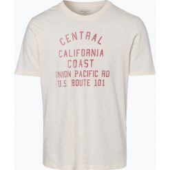 Selected - T-shirt męski – Ever, beżowy. Brązowe t-shirty męskie marki Selected, s, z napisami, eleganckie, bez kołnierzyka. Za 89,95 zł.