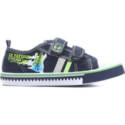 Granatowe Trampki Guitarist. Niebieskie buty sportowe chłopięce marki Born2be, z materiału, młodzieżowe, z okrągłym noskiem. Za 49,99 zł.