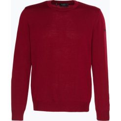 März - Męski sweter z wełny merino, czerwony. Czerwone swetry męskie marki März, m, bez wzorów, z wełny, klasyczne, z klasycznym kołnierzykiem, bez kaptura. Za 399,95 zł.