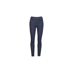 Jeansy slim fit Diesel SLANDY HIGH. Niebieskie jeansy damskie Diesel, bez wzorów, z jeansu. Za 569,00 zł.