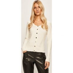 Marciano Guess - Kardigan. Białe swetry damskie MARCIANO GUESS, s, z aplikacjami, z elastanu. W wyprzedaży za 379,90 zł.