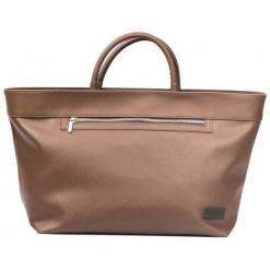 Trussardi torebka brązowa. Pomarańczowe torebki klasyczne damskie Trussardi, bez wzorów, ze skóry, bez dodatków. Za 545,00 zł.
