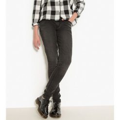 Dżinsy superskinny 10-16 lat. Szare jeansy dziewczęce marki La Redoute Collections, z bawełny. Za 88,16 zł.
