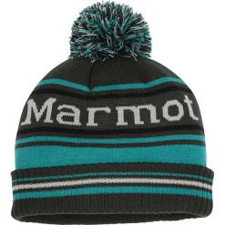Czapka "Retro Pom" w kolorze turkusowym. Niebieskie czapki męskie Marmot, bez wzorów, z materiału, retro. W wyprzedaży za 59,95 zł.