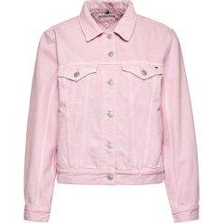 Kurtka jeansowa TOMMY HILFIGER Weronica Jkt Hana WW0WW27247. Różowe kurtki damskie TOMMY HILFIGER, bez wzorów, z bawełny, bez kaptura. Za 549,00 zł.