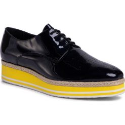 Espadryle GINO ROSSI - Ida DPH267-V64-0683-5700-R 59. Niebieskie espadryle damskie Gino Rossi, bez wzorów, ze skóry, bez obcasa, na koturnie. W wyprzedaży za 299,00 zł.
