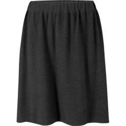 Spódnica dzianinowa, lekko rozkloszowany fason bonprix antracytowy melanż. Szare spódniczki damskie bonprix, melanż, z dzianiny, rozkloszowane. Za 44,99 zł.