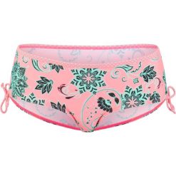 Figi bikini bonprix pomarańczowo-zielony. Pomarańczowe stroje kąpielowe damskie bonprix, bez wzorów. Za 44,99 zł.