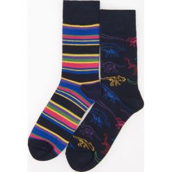 Skarpety 2 pack - Granatowy. Szare skarpetki męskie marki Reserved. Za 19,99 zł.