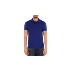 Koszulki polo z krótkim rękawem Harmont Blaine POLO STRETCH. Niebieskie koszulki męskie Harmont Blaine, xxl, bez wzorów, polo, z krótkim rękawem, krótkie. Za 454,71 zł.