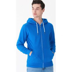 Bluza z kapturem basic - Niebieski. Niebieskie bluzy męskie House, s, bez wzorów, z kapturem, bez rękawów, z kapturem. Za 79,99 zł.