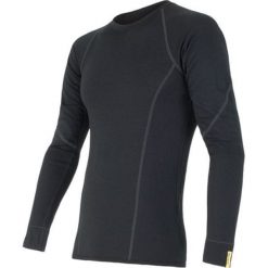 Sensor koszulka termoaktywna z długim rękawem Merino Wool Active M black M. Czarne koszulki męskie termoaktywne Sensor, m, bez wzorów, z wełny, bez kołnierzyka, z długim rękawem, długie, outdoorowe. Za 215,00 zł.