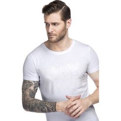 T-shirt ADAMO TSBS000039. Białe t-shirty męskie Giacomo Conti, m, z nadrukiem, z bawełny, bez kołnierzyka. Za 79,00 zł.