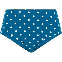Figi bikini, szybko schnące bonprix niebieskozielono-biały w kropki. Niebieskie bikini bonprix, w kropki. Za 59,99 zł.