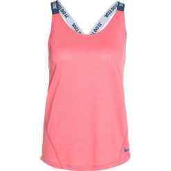 Nike Performance DRY TANK ELASTIKA Koszulka sportowa sea coral/blue force. Pomarańczowe topy sportowe damskie Nike Performance, s, z materiału. Za 129,00 zł.