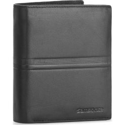 Duży Portfel Męski SAMSONITE - 001-015A0-275P-01 Black. Czarne portfele męskie Samsonite, bez wzorów, ze skóry. W wyprzedaży za 129,00 zł.