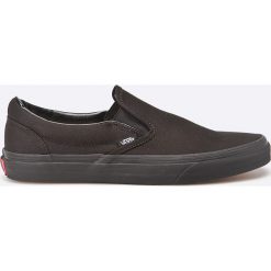 Vans - Tenisówki Classic Slip on. Czarne trampki męskie Vans, bez wzorów, z gumy, bez zapięcia. Za 259,90 zł.