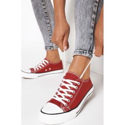 Czerwone Trampki Jazlyns. Pomarańczowe trampki i tenisówki damskie Born2be, bez wzorów, bez zapięcia. Za 59,99 zł.