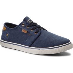 Tenisówki WRANGLER - Mitos Derby WM181000 Royal 14. Niebieskie półbuty męskie Wrangler, z gumy, eleganckie. W wyprzedaży za 159,00 zł.
