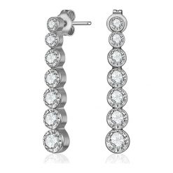Kolczyki damskie: Kolczyki-wkrętki „Chloe” z kryształkami Swarovski