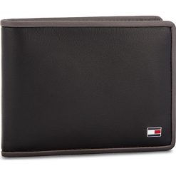 Duży Portfel Męski TOMMY HILFIGER - Th Binding Mini CCW AM0AM03654 901. Czarne portfele męskie marki TOMMY HILFIGER, bez wzorów, ze skóry. W wyprzedaży za 169,00 zł.