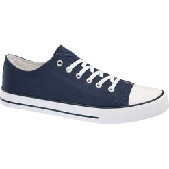 Tenisówki damskie Vty niebieskie. Niebieskie trampki i tenisówki damskie marki Vty, bez wzorów, z gumy, bez zapięcia. Za 49,90 zł.