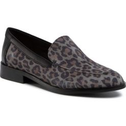 Lordsy CLARKS - Bizzy Dawn 261468954 Leopard Print. Szare półbuty damskie Clarks, z zamszu, bez obcasa, na obcasie. Za 339,00 zł.