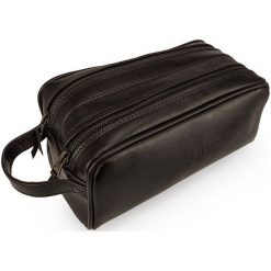 Elegancka skórzana kosmetyczka Solier SZETLAND. Kosmetyczki męskie Solier, ze skóry, eleganckie. Za 179,00 zł.