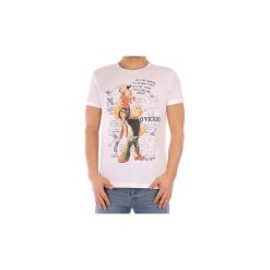 T-shirty z krótkim rękawem 40weft POPFOUR. Białe t-shirty męskie 40weft, xl, bez wzorów, bez kołnierzyka, krótkie. Za 277,10 zł.