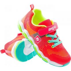Buciki niemowlęce: BEJO Buty dziecięce Boisi Jrg Fluo Orange/ Lime r. 28